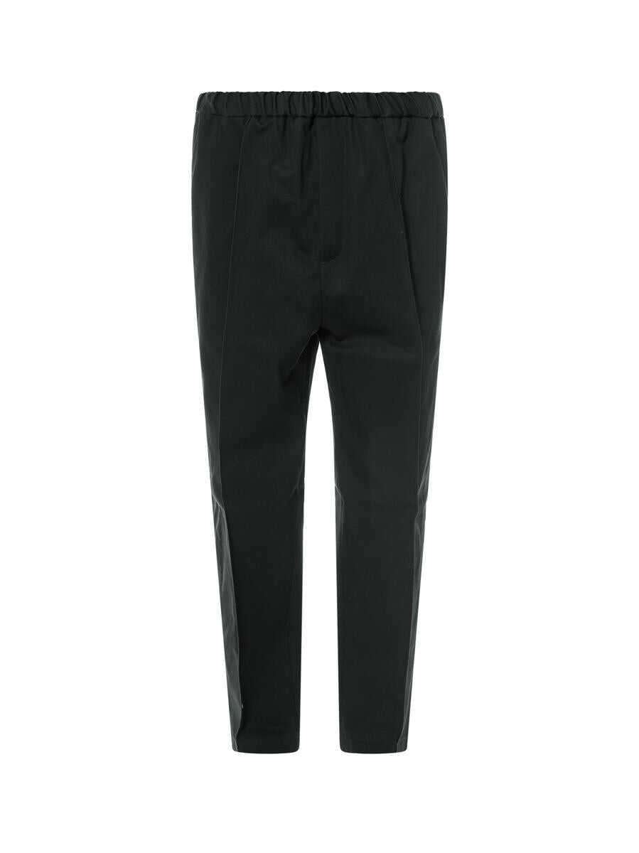 Jil Sander JIL SANDER JERSEY TROUSERS BLACK