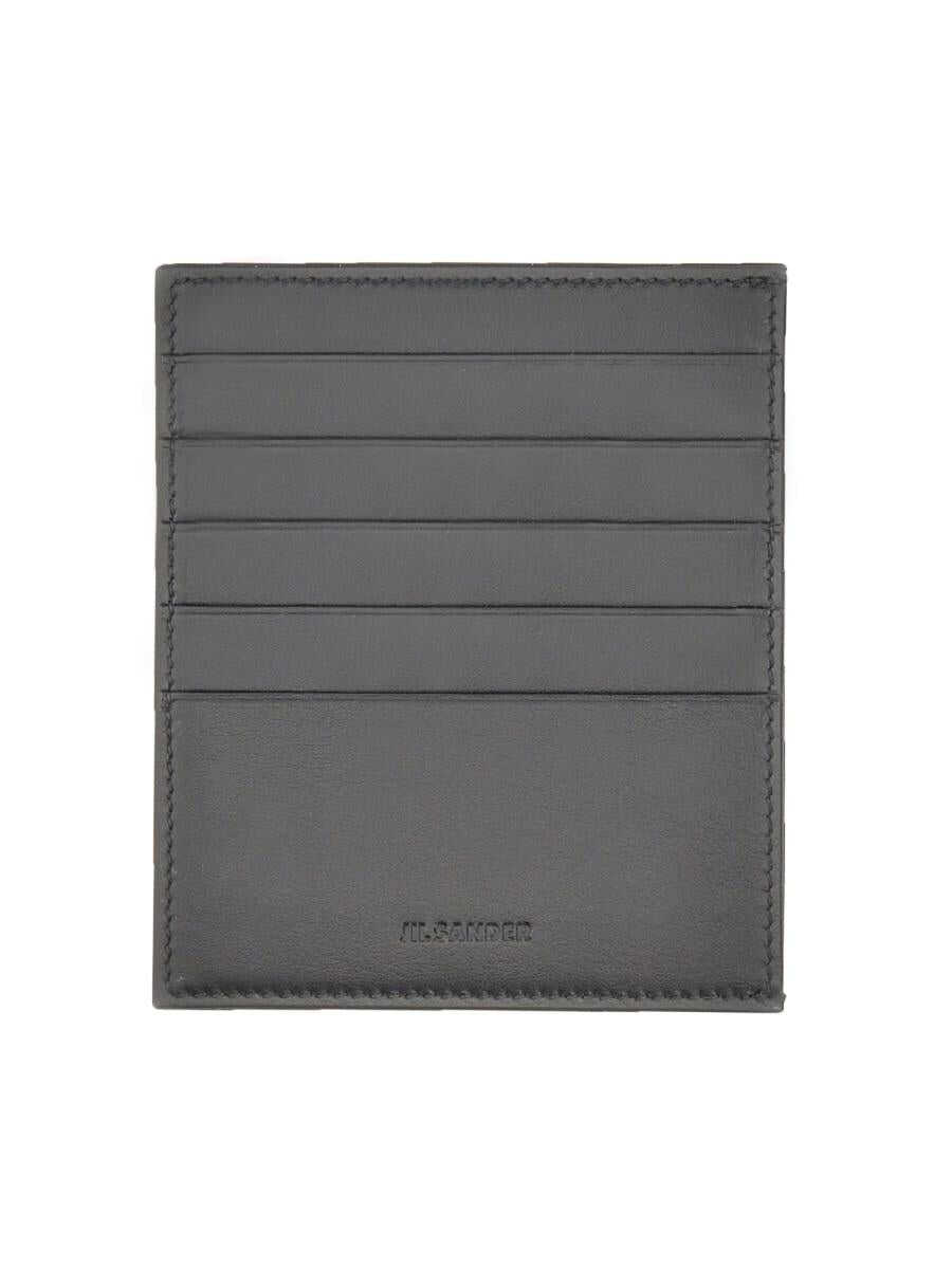 Jil Sander JIL SANDER CARD HOLDER WITH LOGO BLACK