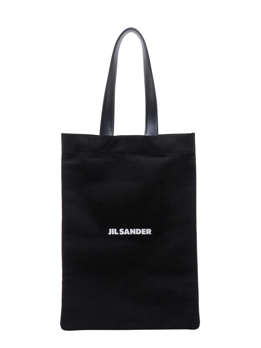 Jil Sander JIL SANDER CANVAS TOTE BAG black