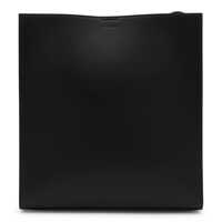 Genti de umar Medium Black Tangle Bag in Leather Man Barbati