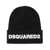 DSQUARED2 DSQUARED2 Ribbed Knit Beanie Black
