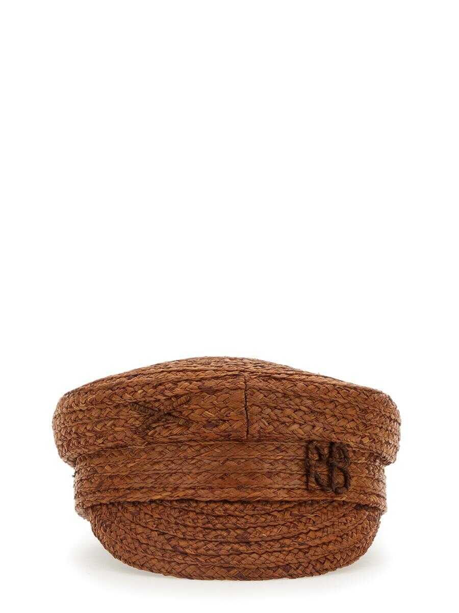 RUSLAN BAGINSKIY RUSLAN BAGINSKIY MONOGRAM LOGO HAT BROWN