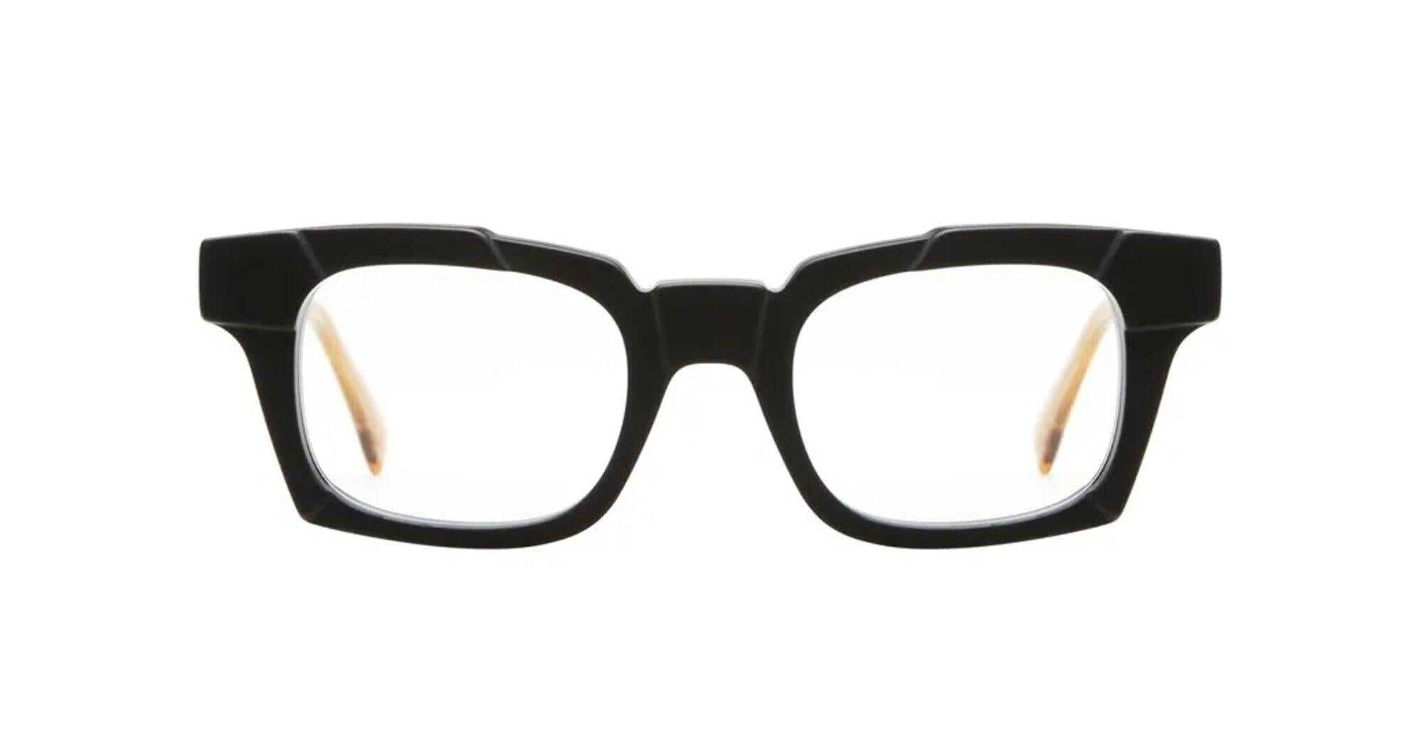 KUBORAUM Kuboraum EYEGLASSES MATTE BLACK, TRANSPARENTCAMEL