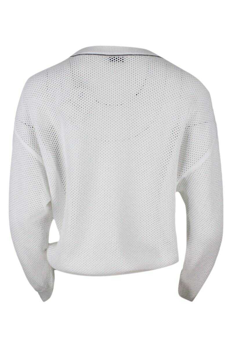 Pulovere Brunello Cucinelli Brunello Cucinelli Sweaters WHITE Femei (BM 10471874) 3