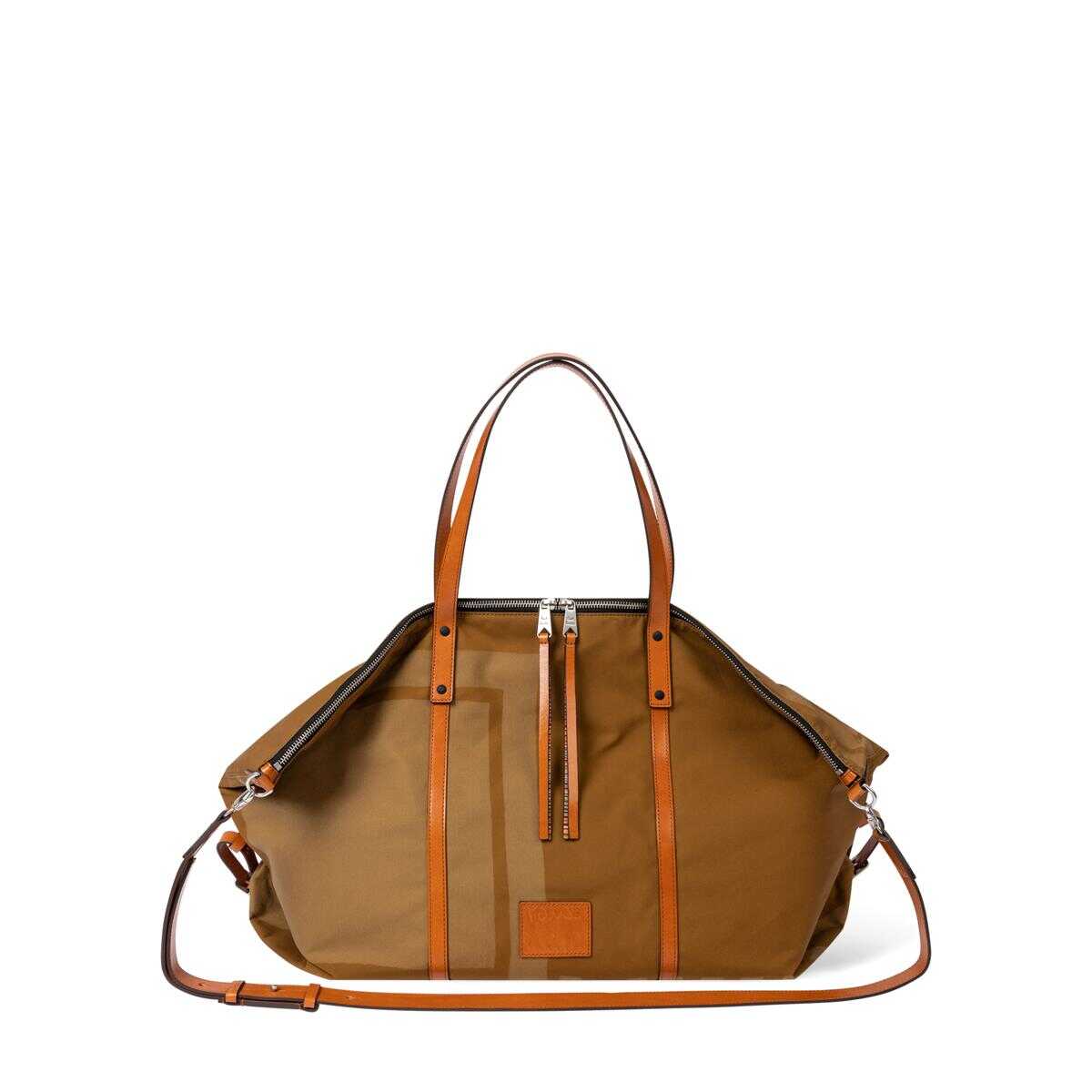 Paul Smith PAUL SMITH BROWN CANVAS HOLDALL BAG 63