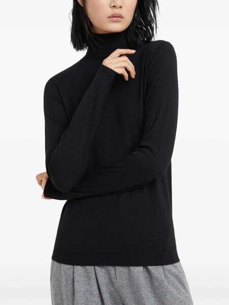 Pulovere Brunello Cucinelli Brunello Cucinelli Sparkling Turtleneck Black Femei (BM 10478684) 3