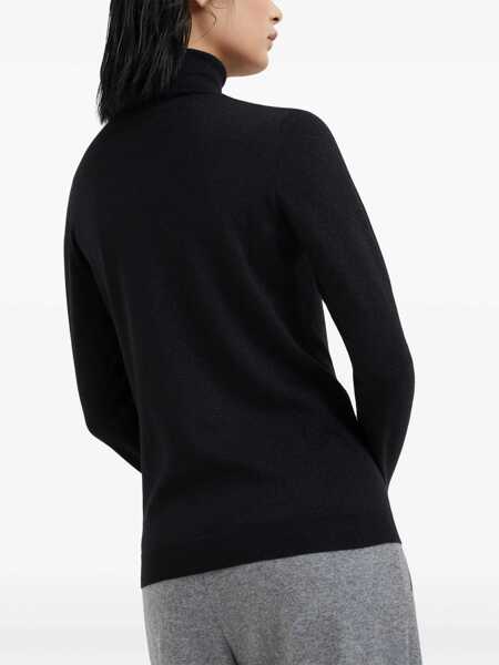 Pulovere Brunello Cucinelli Brunello Cucinelli Sparkling Turtleneck Black Femei (BM 10478684) 4