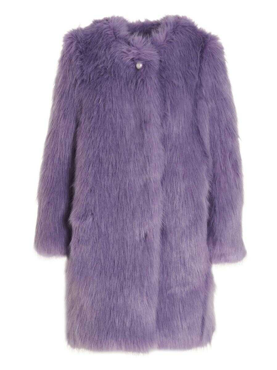 ALABAMA MUSE ALABAMA MUSE \'Kate\' faux fur coat PURPLE