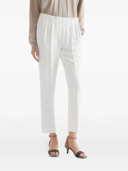 Pantaloni casual Brunello Cucinelli Brunello Cucinelli Pants WHITE Femei (BM 10479182) 3