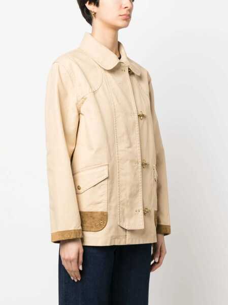 Geci Fay Fay Cotton 4 Hooks Jacket Beige Femei (BM 10481018) 3