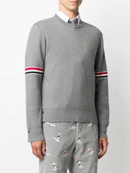 Pulovere Thom Browne Thom Browne Sweaters GREY Barbati (BM 10484903) 3