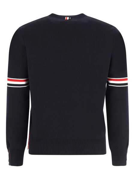 Pulovere Thom Browne Thom Browne Sweaters BLUE Barbati (BM 10484909) 2