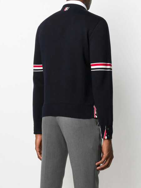 Pulovere Thom Browne Thom Browne Sweaters BLUE Barbati (BM 10484909) 4