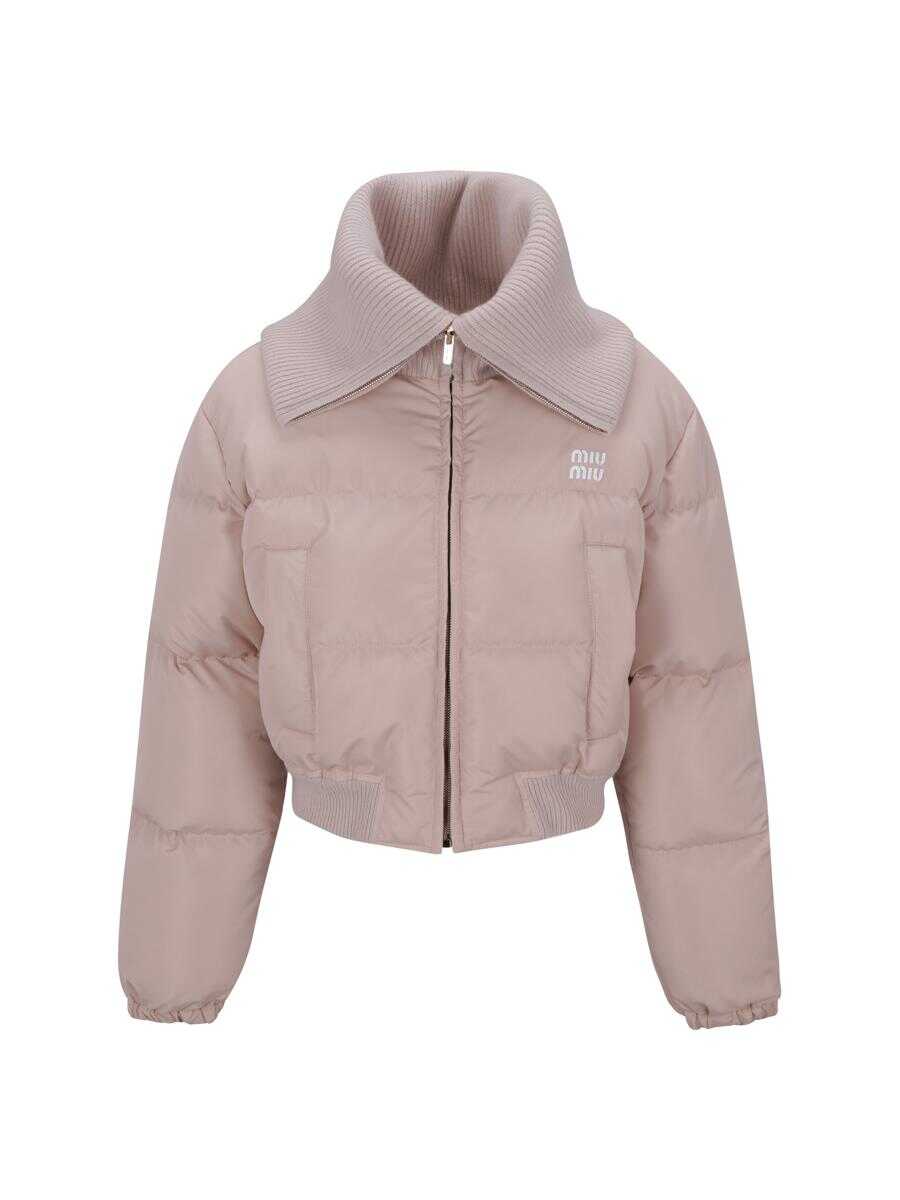 Miu Miu MIU MIU DOWN JACKETS OPALE