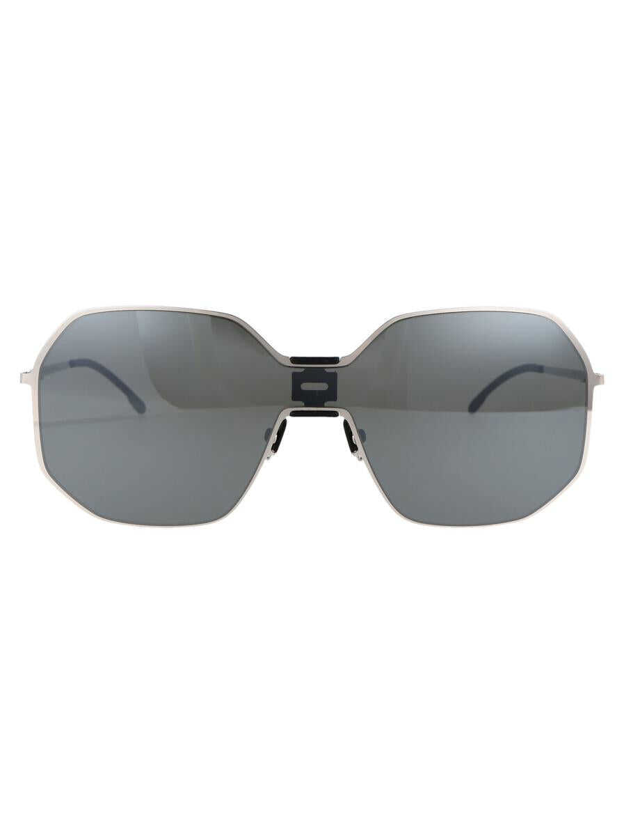 MYKITA Mykita SUNGLASSES 351 MH22 Pitch Black Shiny Silver Silver Flash Shield