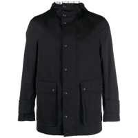 Geci Parka Thom Browne Simplified Snap Front Rain Parka In Nylon Tech Clothing Barbati
