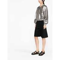 Bomber jacket Dama pagina 3 - Geci Brunello Cucinelli Brunello Cucinelli Laminated Leather Bomber Jacket SILVER Femei (BM 10487540) - B-mall.ro