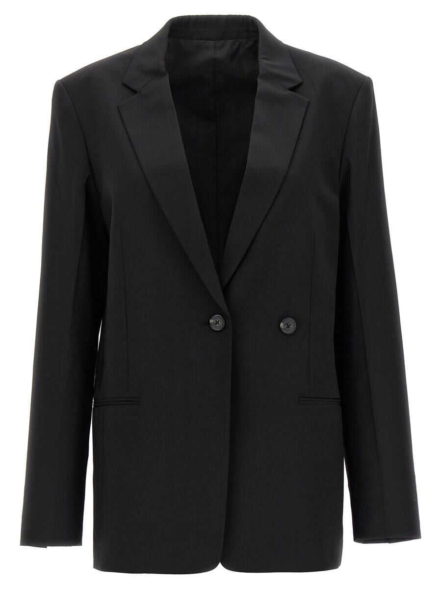 HELMUT LANG HELMUT LANG Wool single breast blazer jacket BLACK