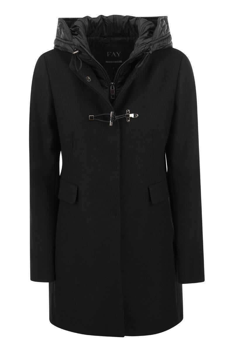 Fay FAY Toggle Coat BLACK