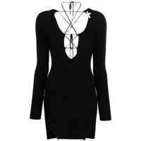 Fuste Nensi Dojaka Deep Neckline Minidress Femei