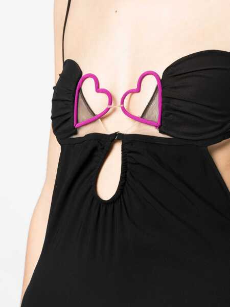 Rochii NENSI DOJAKA Nensi Dojaka Heart Bra Long Dress Black Femei (BM 10497239) 5
