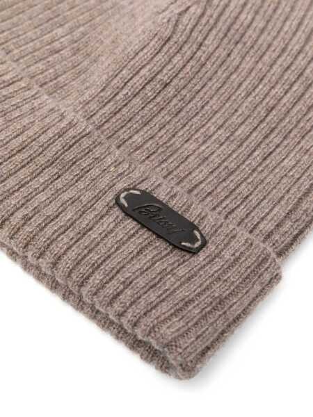 Caciuli BRIONI Brioni English Ribbed Beanie Beige Barbati (BM 10498550) 2