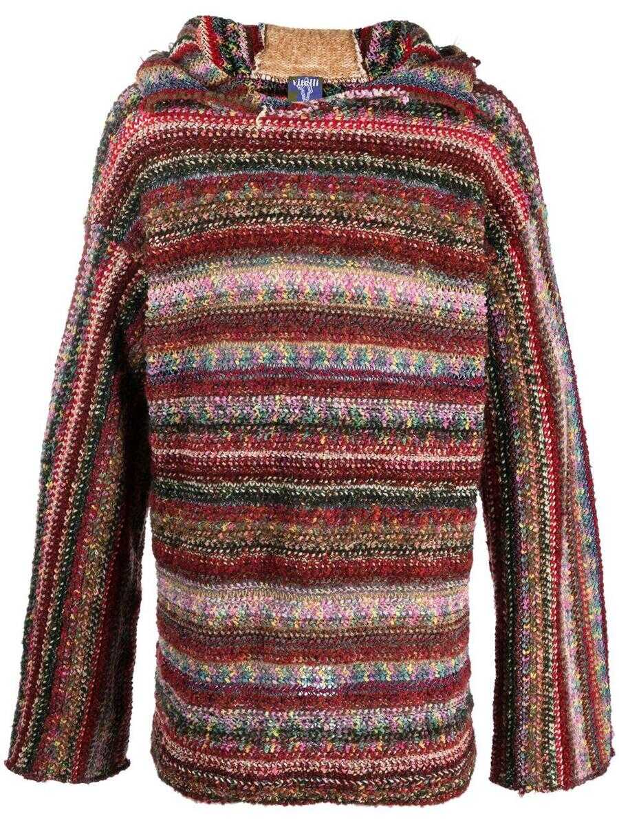 VITELLI VITELLI Knitted hoodie RED