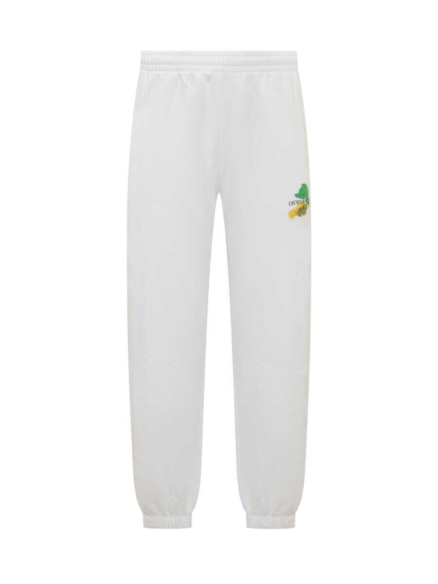 Off-White OFF-WHITE Brush Skate Pants with Logo WHITE