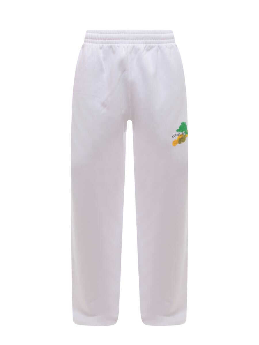 Off-White OFF-WHITE JERSEY SWEATPANTS WHITE