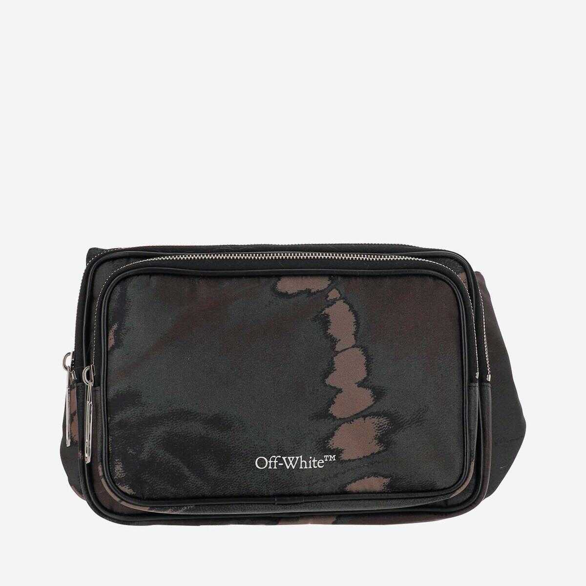 Off-White OFF-WHITE ARROW TUC WAIST BAG WITH TIE-DYE CAMO PATTERN ROSSO