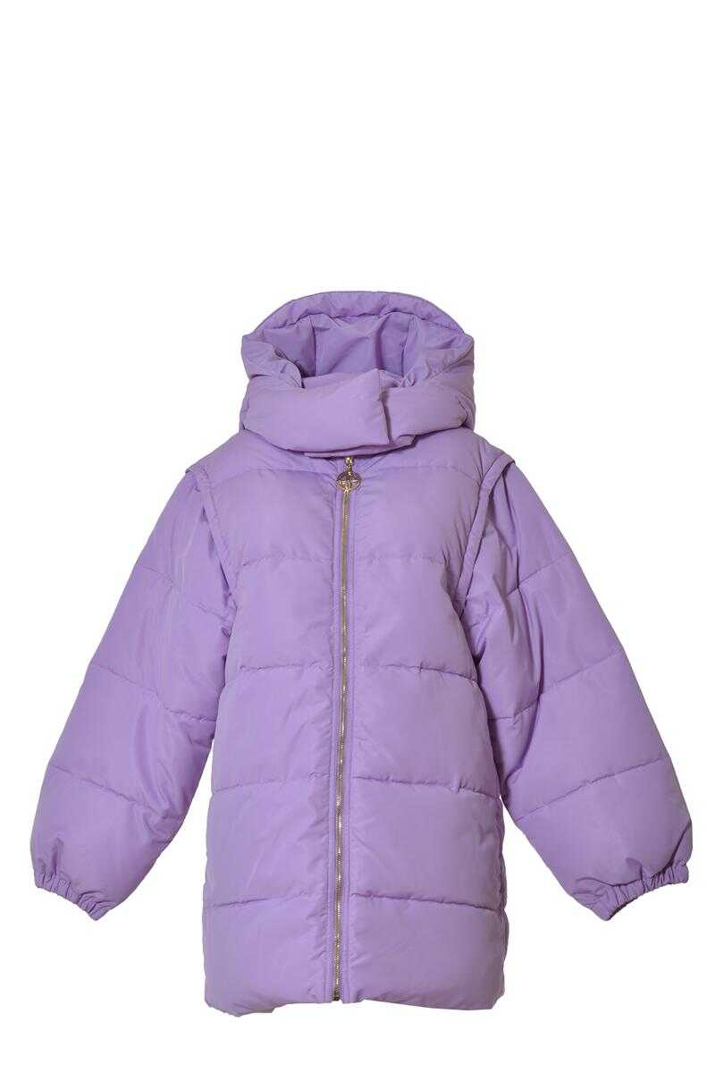 Patou PARKA WITH DETACHABLE SLEEVES LilAC