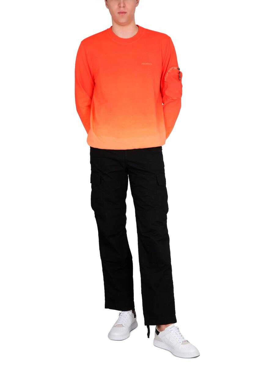 Premiata PREMIATA SWEATSHIRT WITH LOGO ORANGE