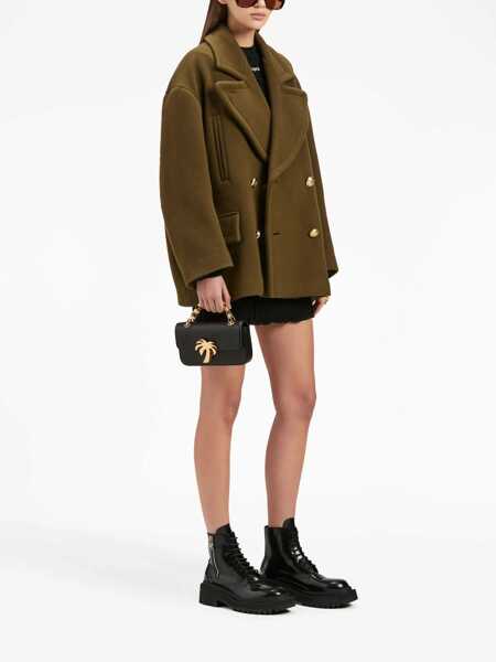 Geci Palm Angels Palm Angels Palm Embroidery Coat GREEN Femei (BM 10523261) 2