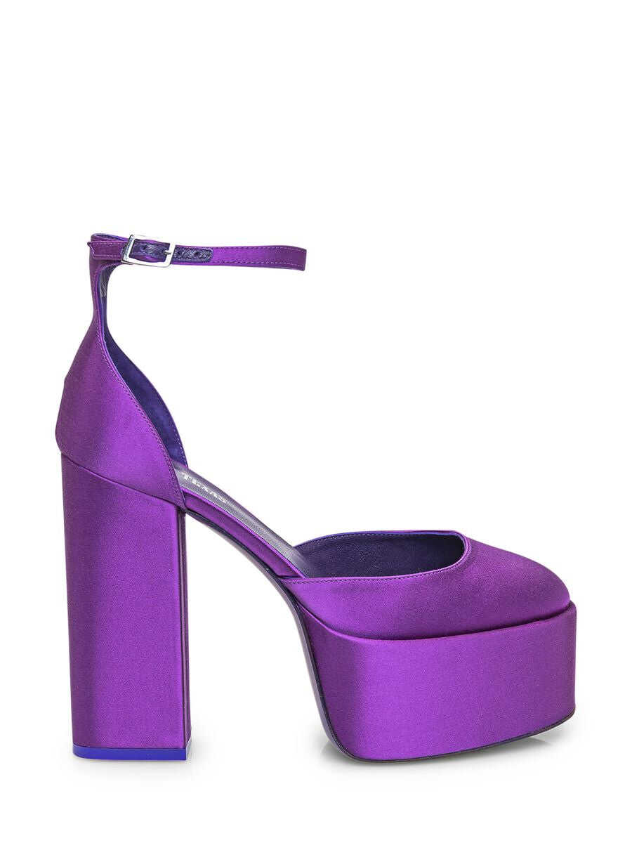 Paris Texas PARIS TEXAS Dalilah satin platform sandals Purple