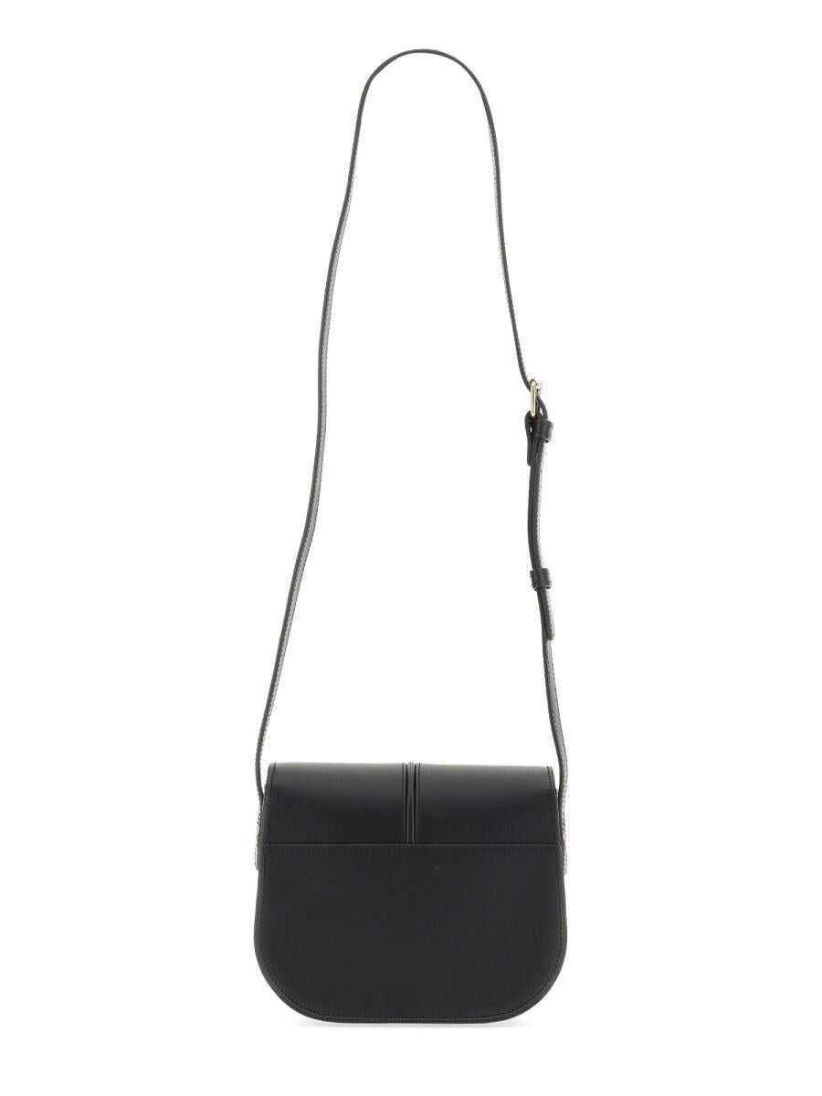 A.P.C. A.P.C. BETTY LEATHER CROSSBODY BAG BLACK