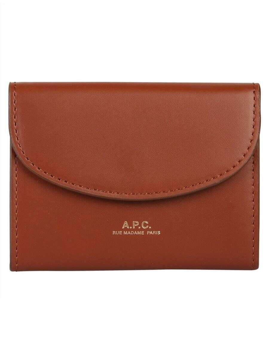 A.P.C. A.P.C. PORTACARTE GENÈVE BROWN