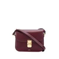 Genti de umar 'Grace' Bordeaux Small Crossbody Bag With Adjustable Shoulder Strap And Embossed Logo Lettering On The Front In Leather Woman Femei