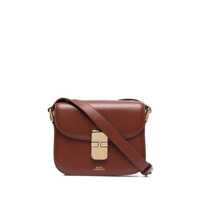 Genti de umar Grace Mini  Brown Leather Crossbody Bag Woman Femei