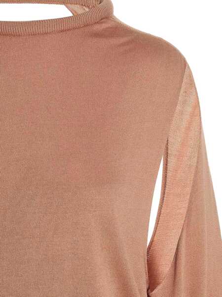 Pulovere RAMAEL Ramael Cut Out Insert Top Sweater Beige Femei (BM 10526375) 3