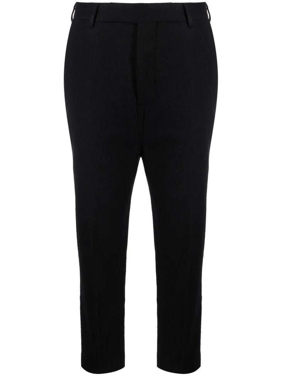 Rick Owens RICK OWENS cropped tailored trousers BLACK