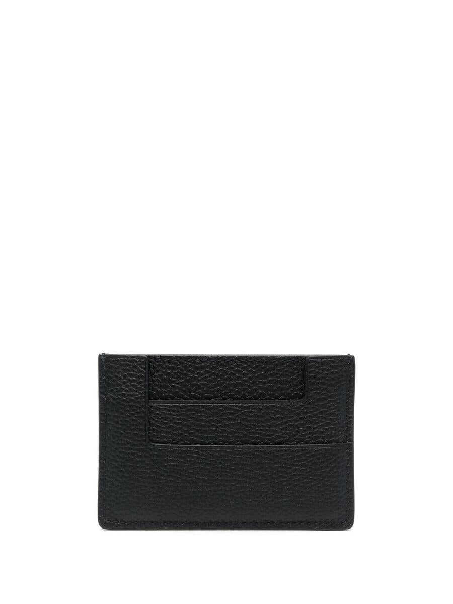 Tom Ford TOM FORD CARD HOLDER WITH TF PLATE BLACK