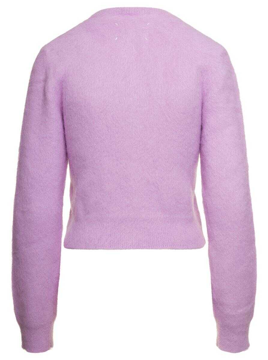 Cardigane Maison Margiela Angora Cardigan Purple Femei (BM 10538597) 2