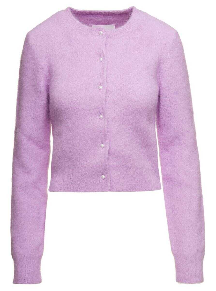 Cardigane Maison Margiela Angora Cardigan Purple Femei (BM 10538597) 1