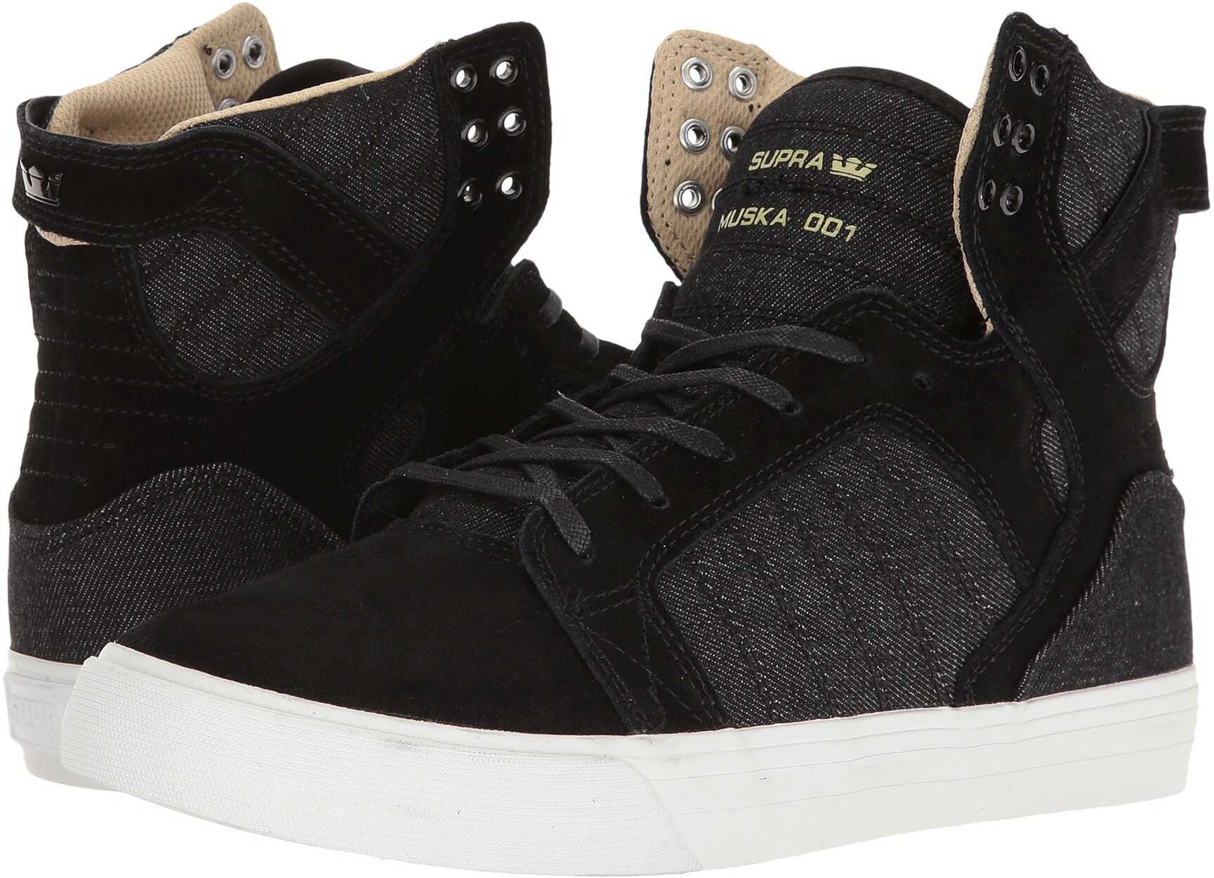 Tenis Supra Skytop Black Suede/Black Canvas