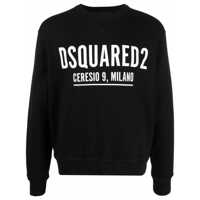 Pulovere DSQUARED2 Logo Detail Cotton Sweatshirt Barbati