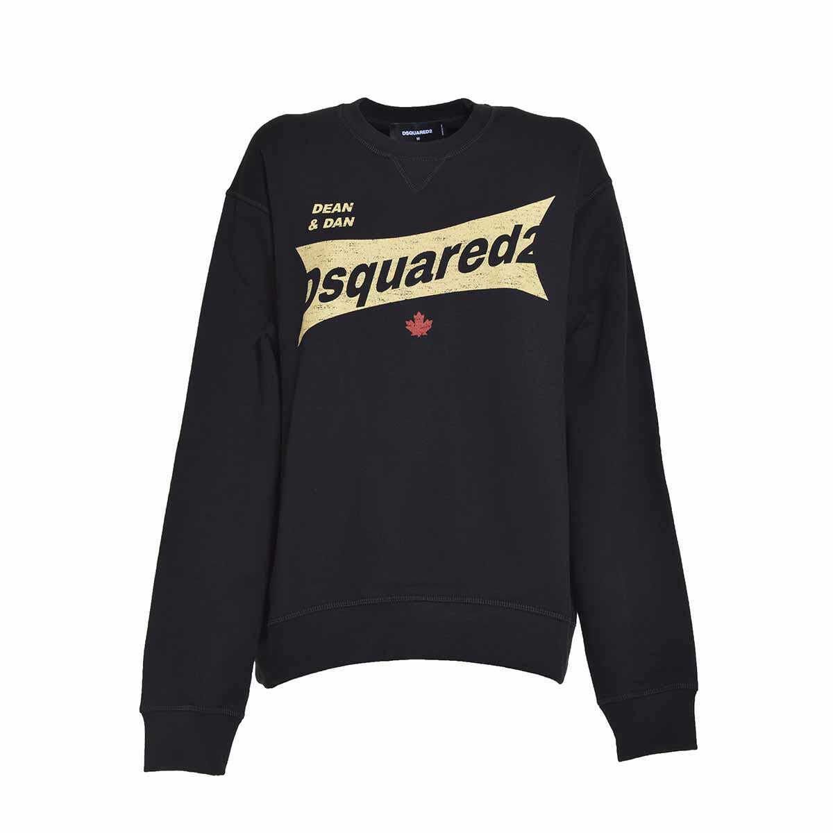 DSQUARED2 DSQUARED2 Black Cool Fit Sweatshirt with logo Dsquared2 BLACK