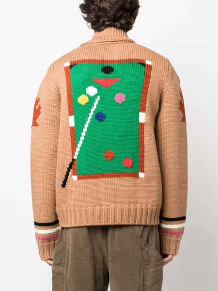 Cardigane DSQUARED2 DSQUARED2 Jacquard Cardigan MULTICOLOR Barbati (BM 10542173) 4