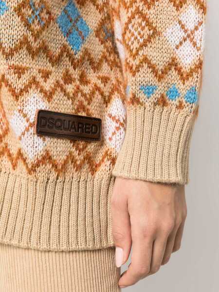 Cardigane DSQUARED2 DSQUARED2 Heart Vintage Shetland Cardigan MULTICOLOR Femei (BM 10542569) 5