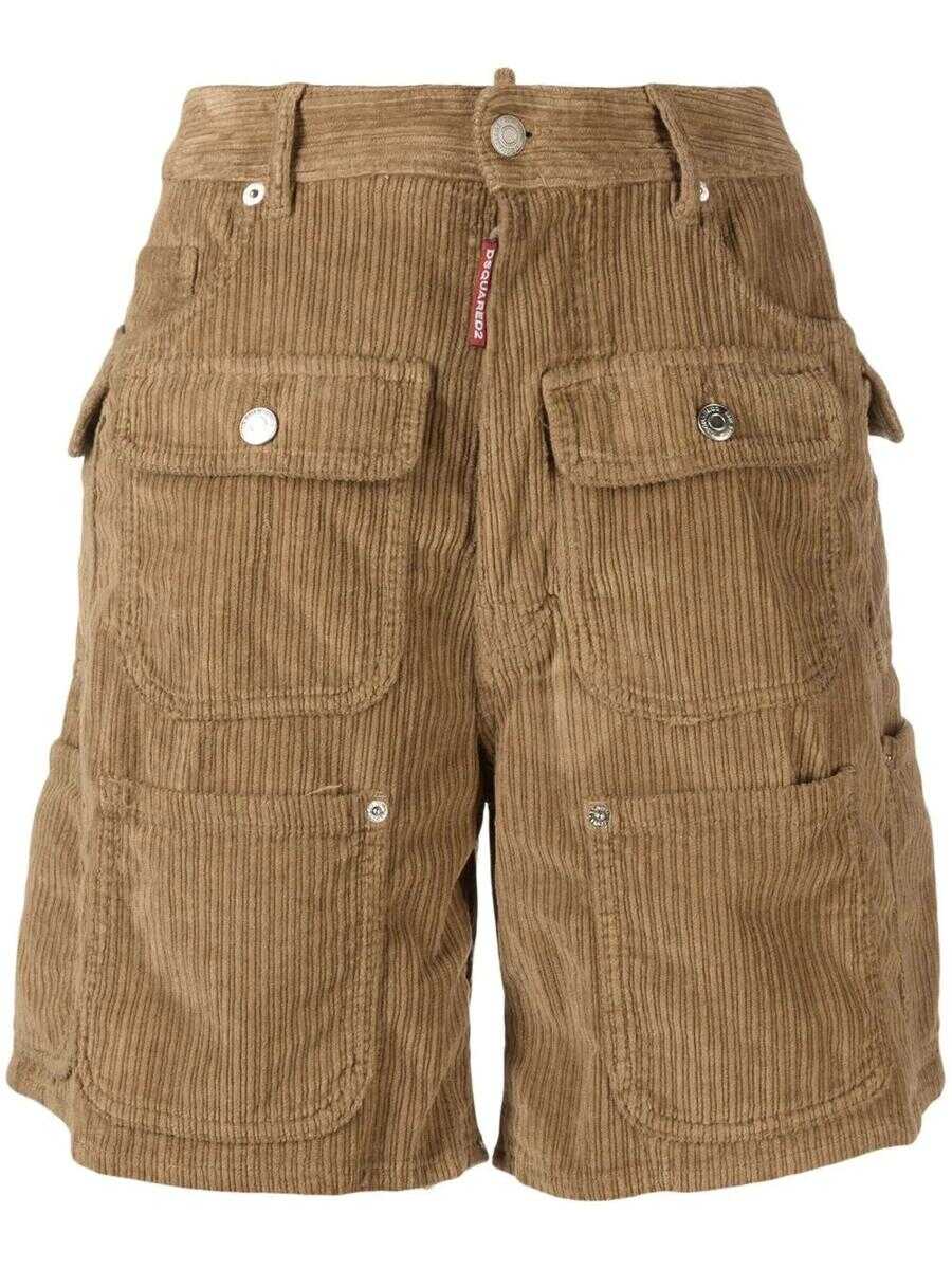 DSQUARED2 DSQUARED2 multi-pocket corduroy knee-length shorts
