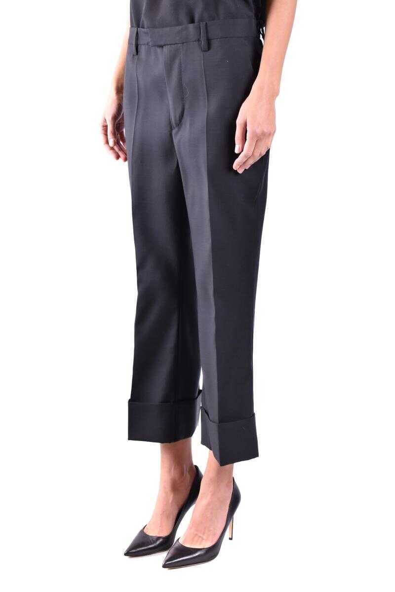 Pantaloni casual DSQUARED2 DSQUARED2 Trousers Black Femei (BM 10542704) 3